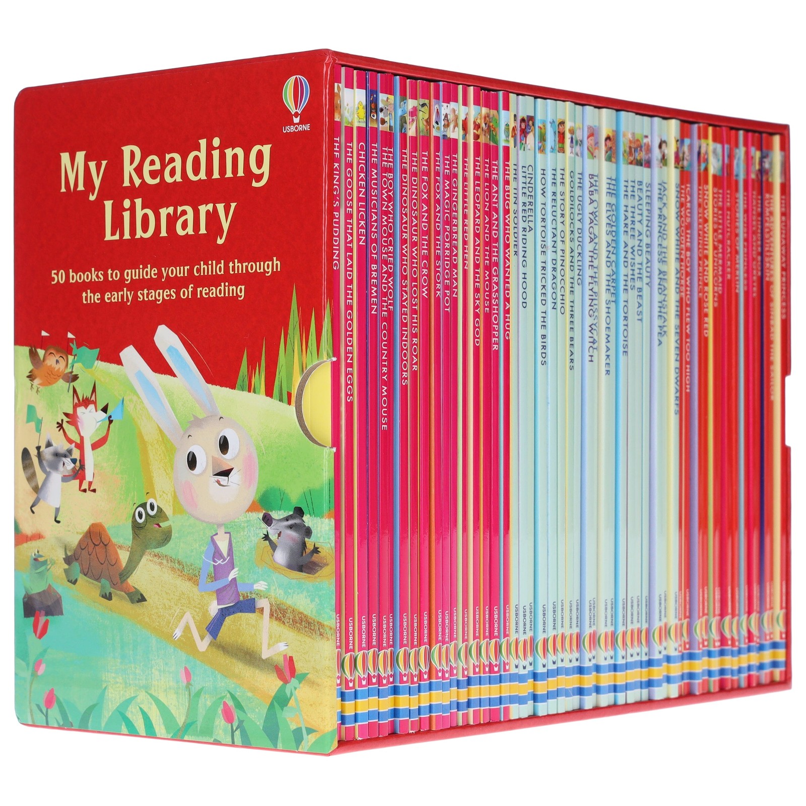 Usborne Reading 50 Books Box Set (with Free Audio Online) – Ages 5+ – Paperback