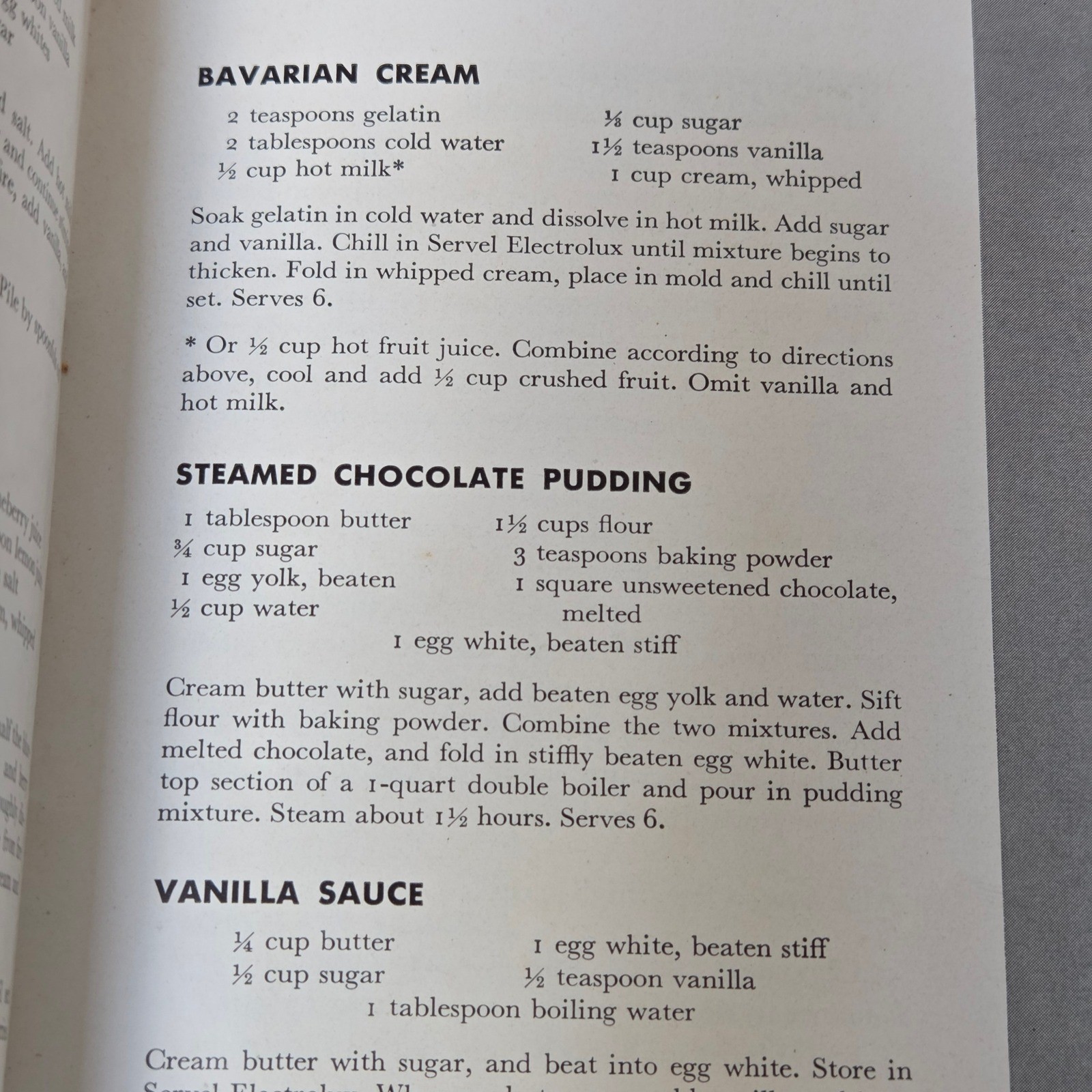 Vintage Servel Electrolux Cookbook – Making the Most of Your Servel – 1940s/50s