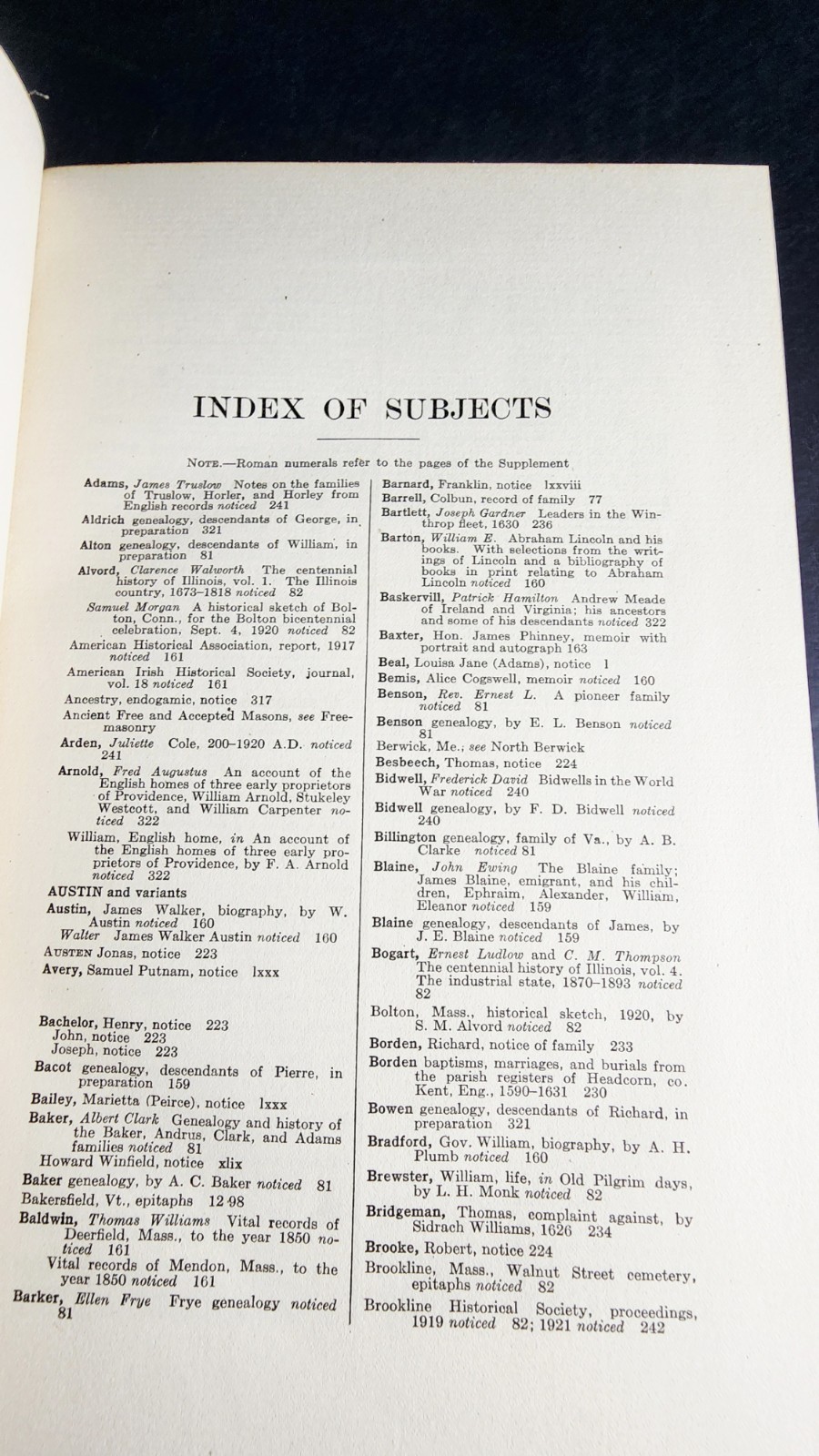 1920+21 Rare Original New England Historical & Genealogical Register Vol.74+75