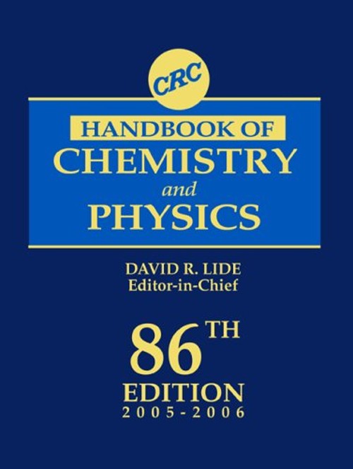 Crc Handbook of Chemistry and Physics David R., Technology retire