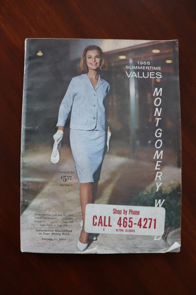 1965 Montgomery Ward Summer Time Catalog Good Condition 347 Pages 8 x 11″