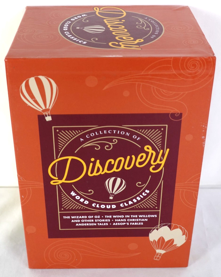 Discovery Word Cloud 4 Classic Set Oz Wind Willows Aesop Faux leather clean