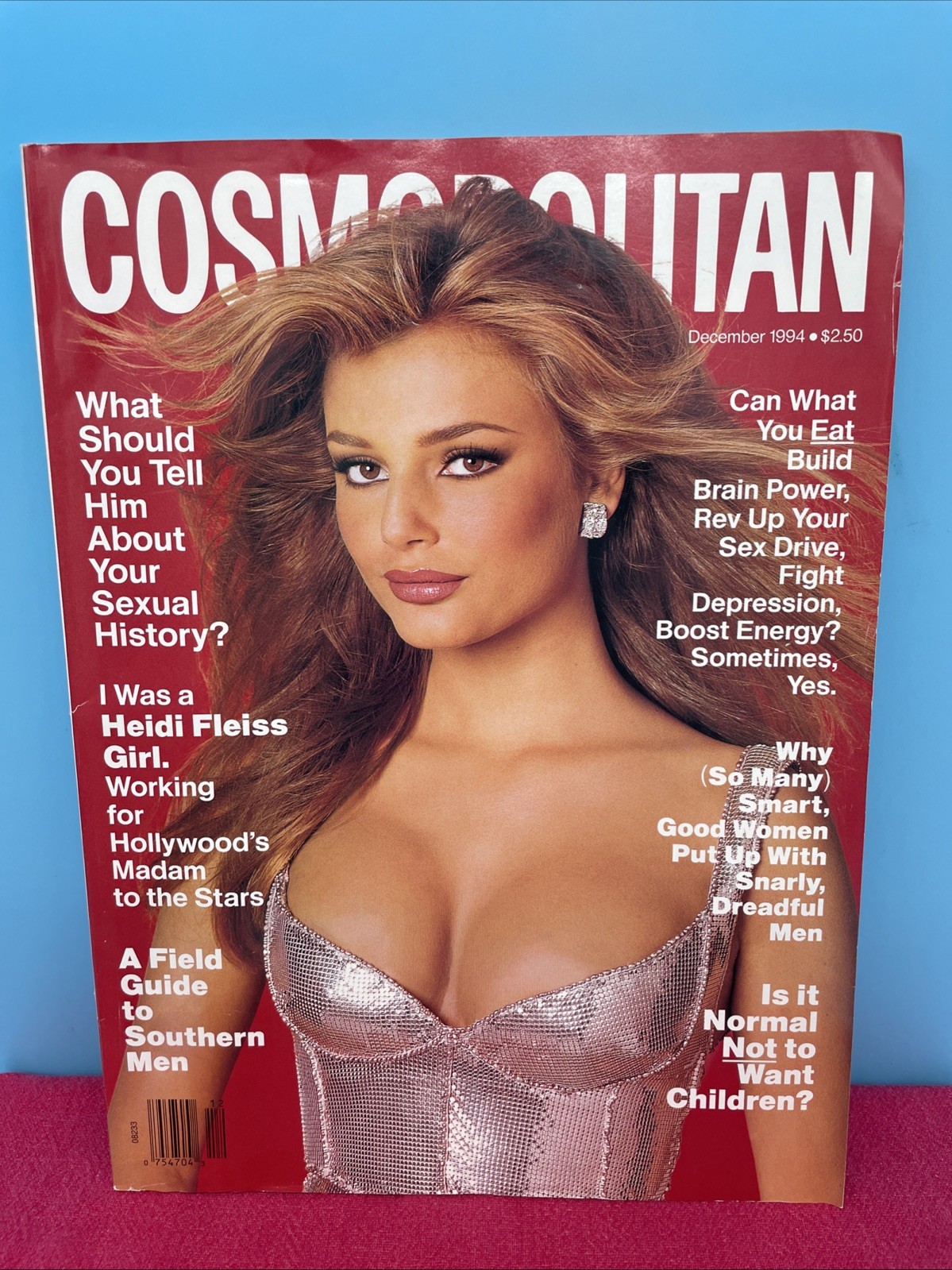 Cosmopolitan Monthly Vintage Fashion Magazine (December 1994) Bridget Hall Cover