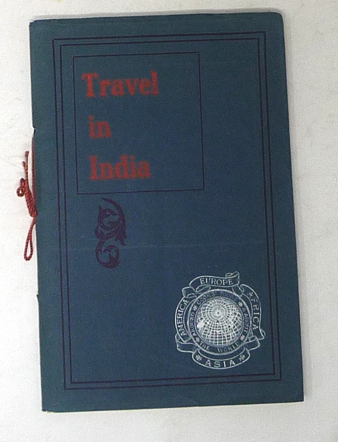 1909 India Cook Travel Guide Folding Map Railways Darjeeling Bombay Calcutta