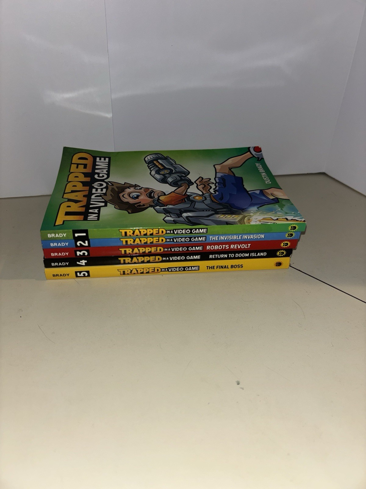 Trapped In A Video Game Book Set #1-5 By Dustin Brady YA Chapter Books 2018