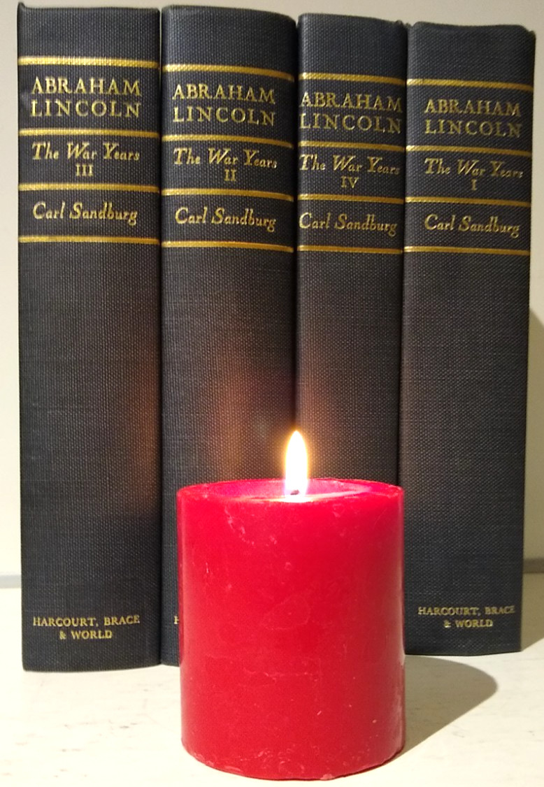 Vintage ABRAHAM LINCOLN The War Years Carl Sandburg 4 Volume Hardcover Set Rare