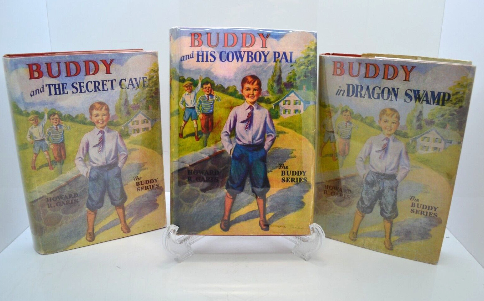 Buddy Series, 3 books, 1936-1942, by Howard R. Garis, in Mylar