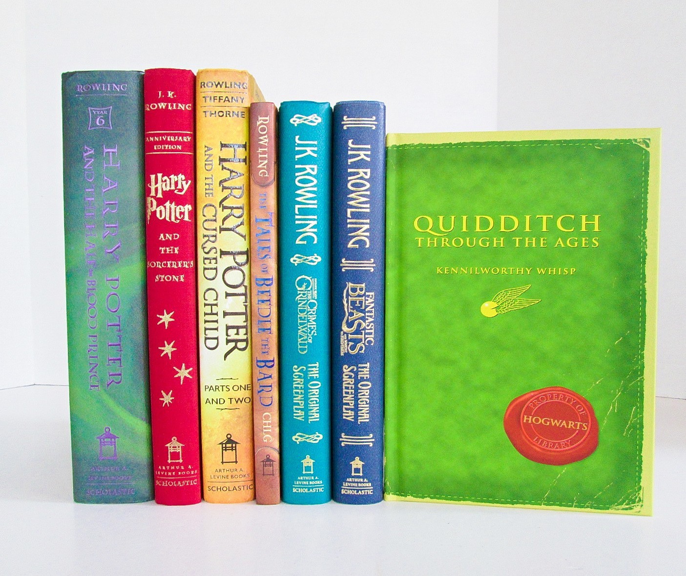 Lot of 7, Harry Potter Beedle Bard Fantastic Beasts Quidditch Plus, J.K. Rowling