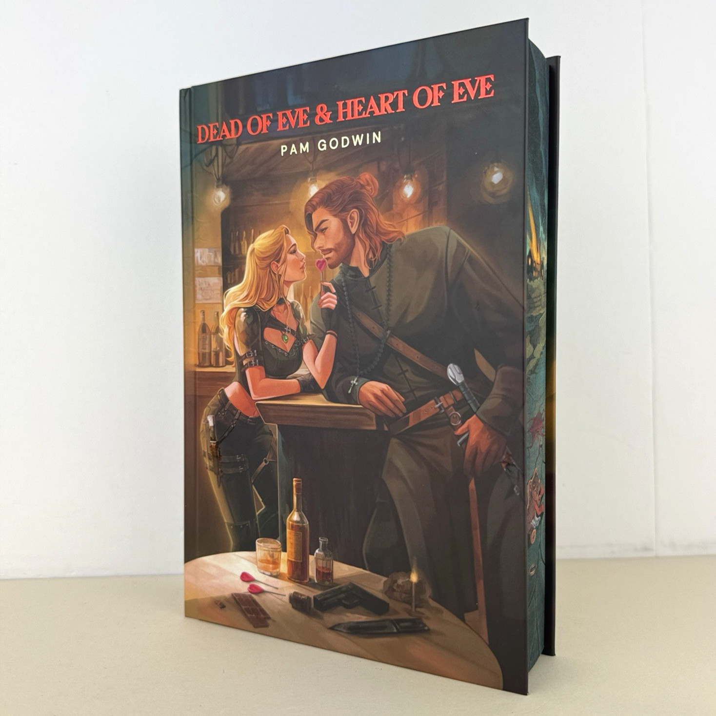 Pam Godwin Signed Dead of Eve Heart of Eve Venus Volumes Hardcover Sprayed Edges