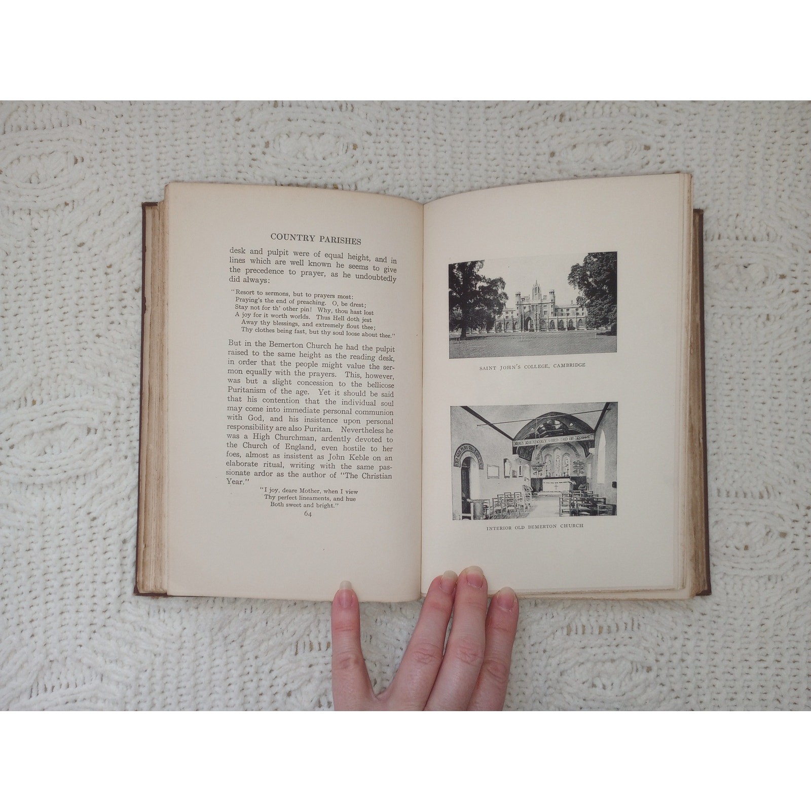 1914 Some Famous Country Parishes Antique Book Rural Churches of Great Britain