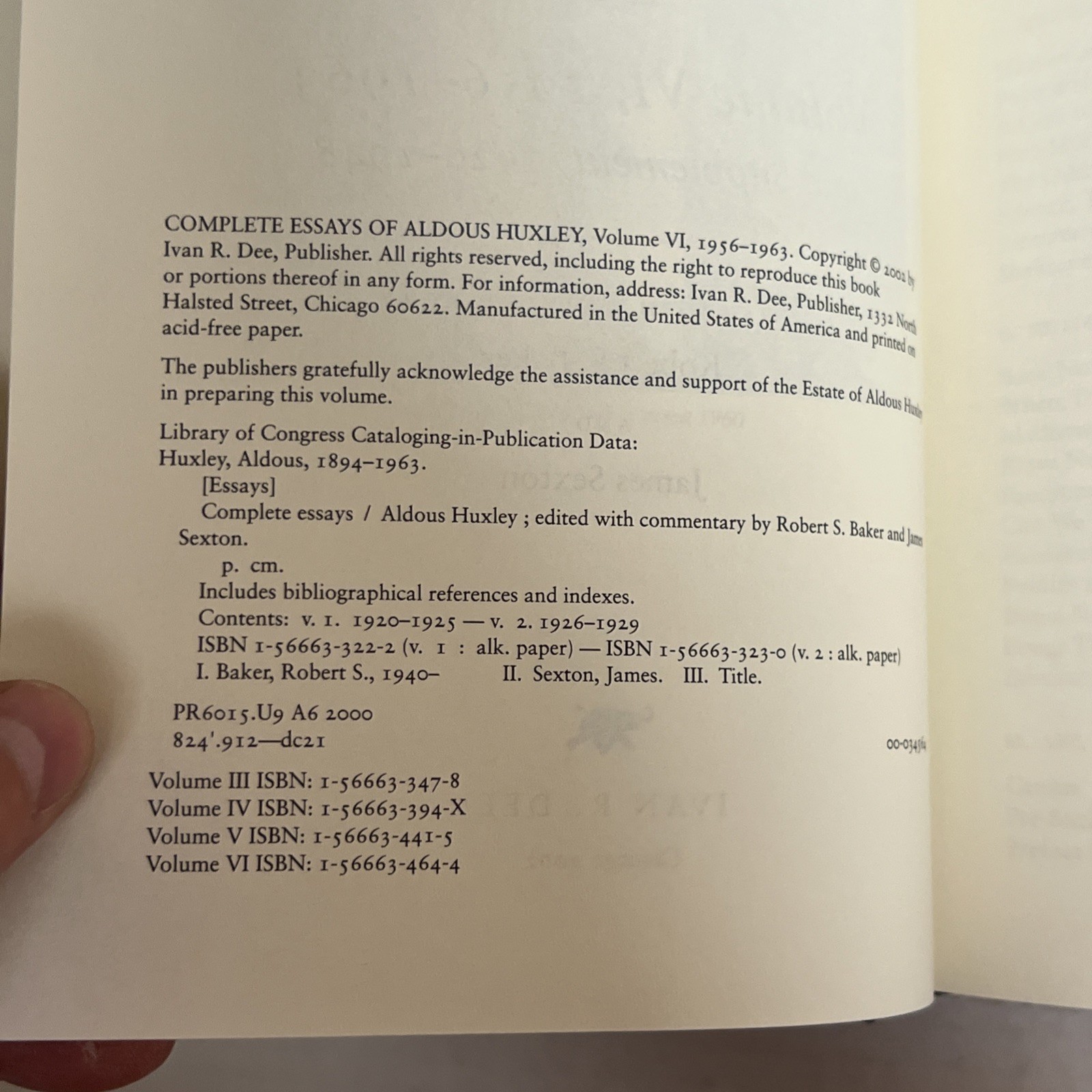 Complete Essays, Vol. 6: 1956-1963 and Supplement, 1920-1948 (Volume VI)