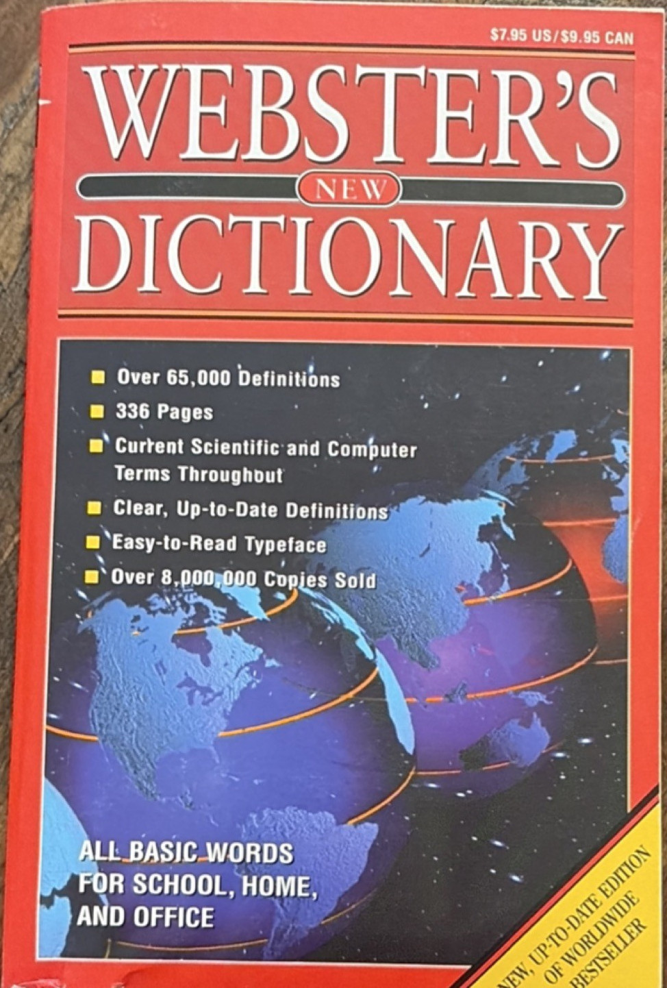 Webster’s New Dictionary 336 Pages Over 65,000 Definitions Up-to-Date Edition