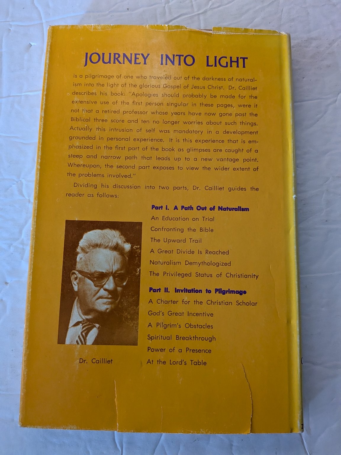 Journey Into Light Emile Cailliet Second Printing Christian Theology Zondervan