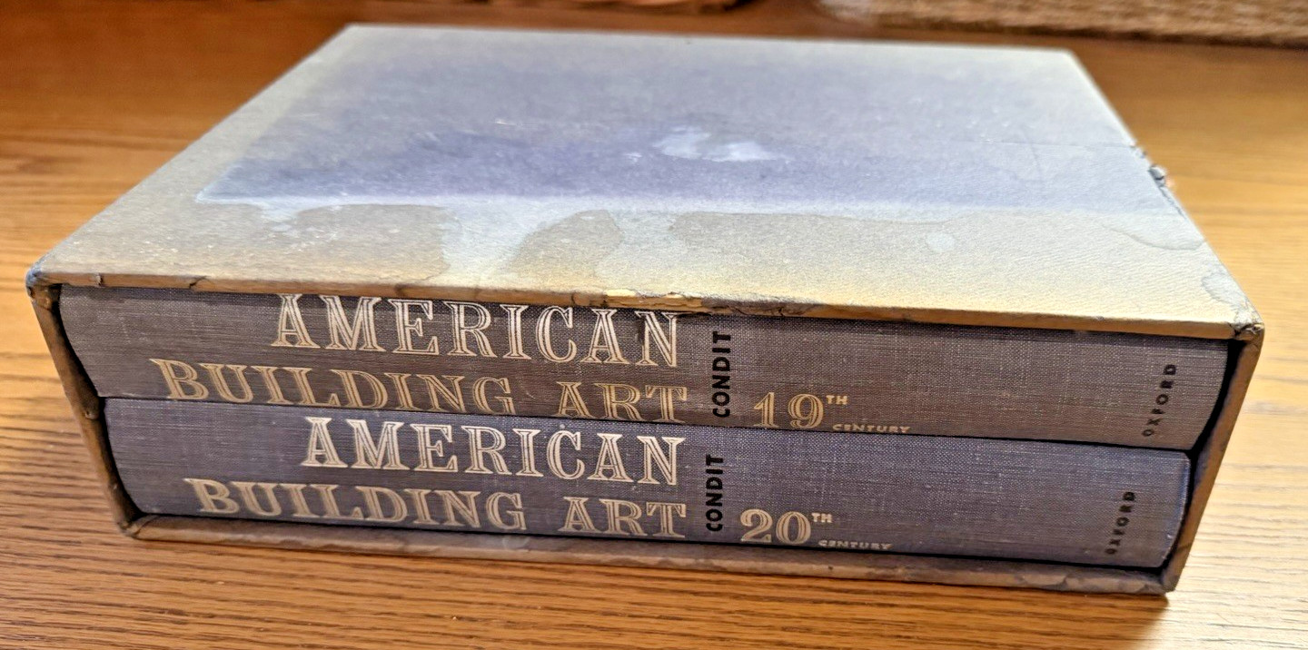 American Building Art Book Set Carl W. Condit 1960 1961 Oxford 19th 20th Century