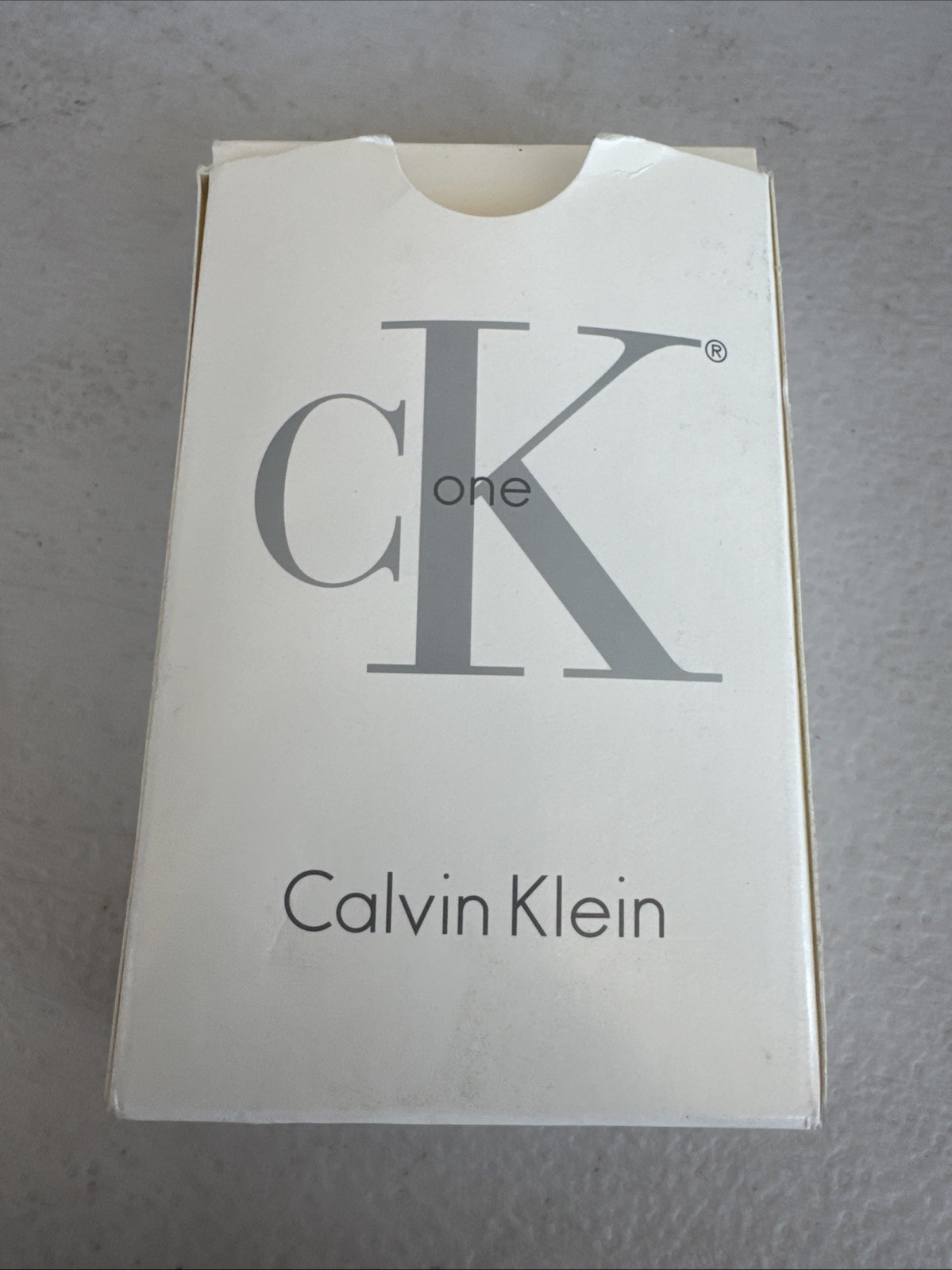Calvin Klein CK Be One White Deck 52 Playing Cards Vtg 1994