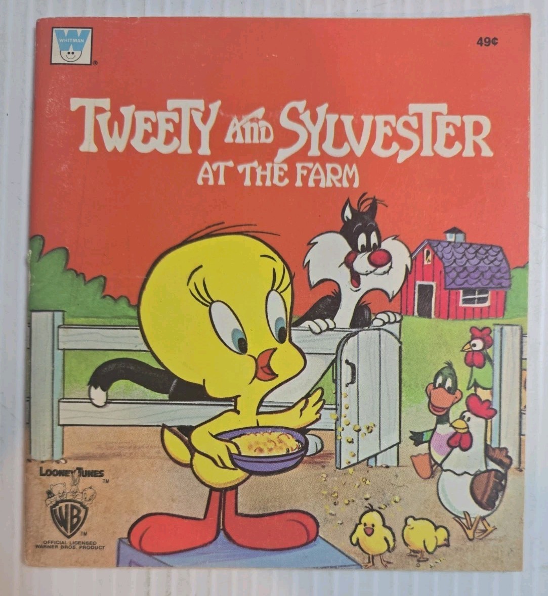 Tweety and Sylvester at the Farm Cecily Ruth Hogan 1978 Warner Bros Book