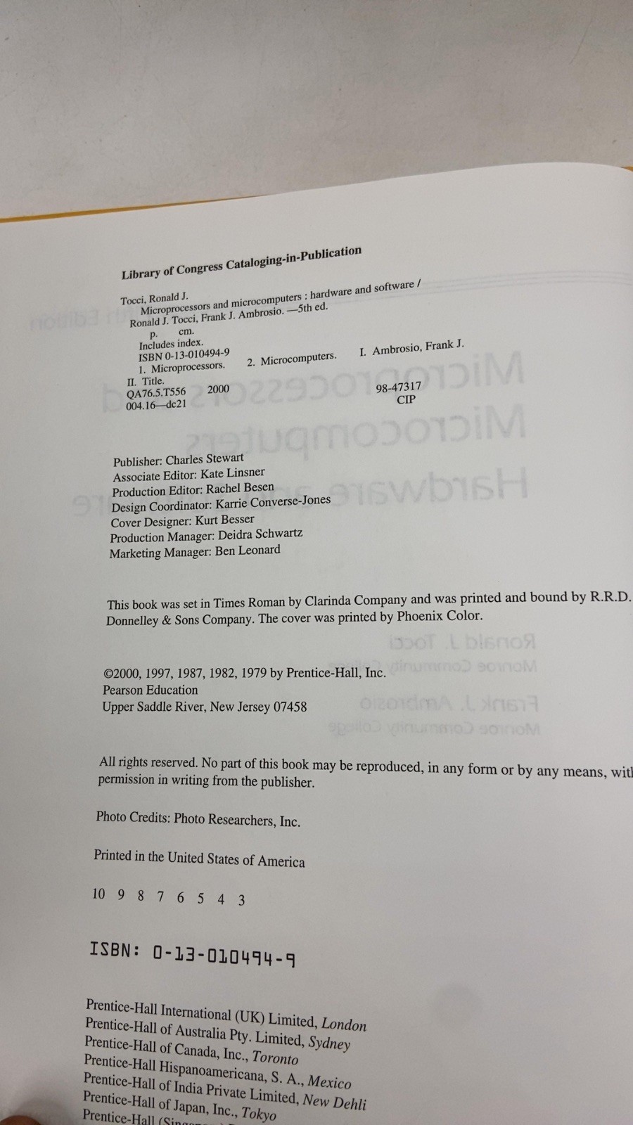 Microprocessors and Microcomputers: Hardware and Software