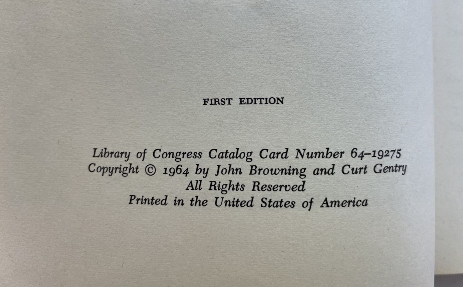 American Gunmaker John M. Browning – HCwDJ – 1964 Gold Seal 1st Ed – Firearms