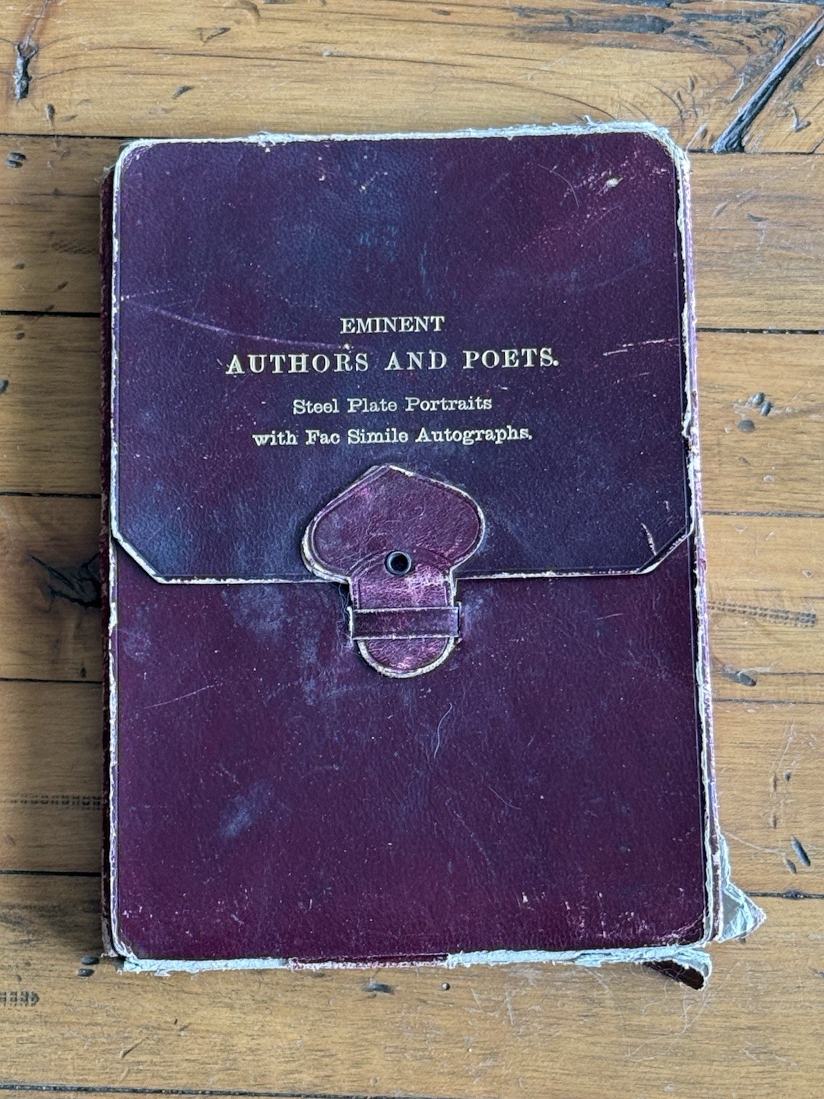 Antique 17-19th C. Portraits/20 Cabinet Cards The Greats-Authors Leather Case