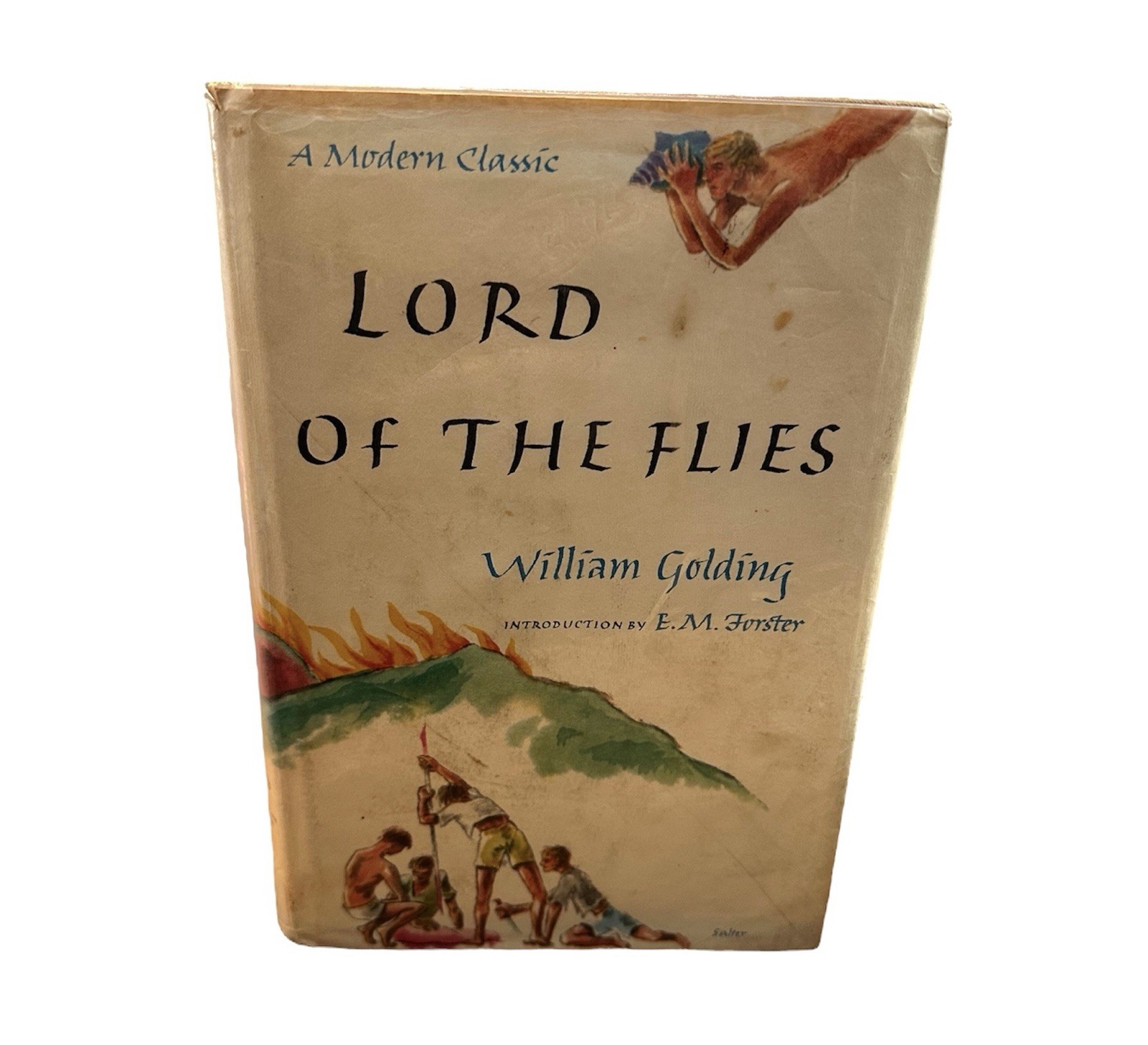 William Golding Lord Of The Flies Book w/Dust Cover 1962 Edition 16th Printing