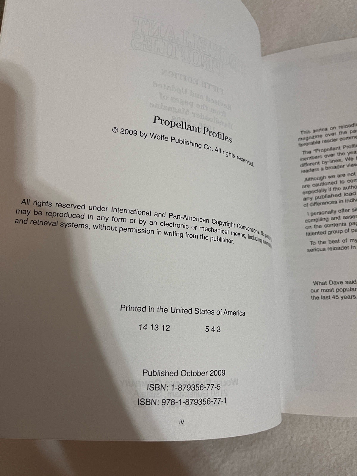 Propellant Profiles 5th Edition Paperback Wolfe Publishing