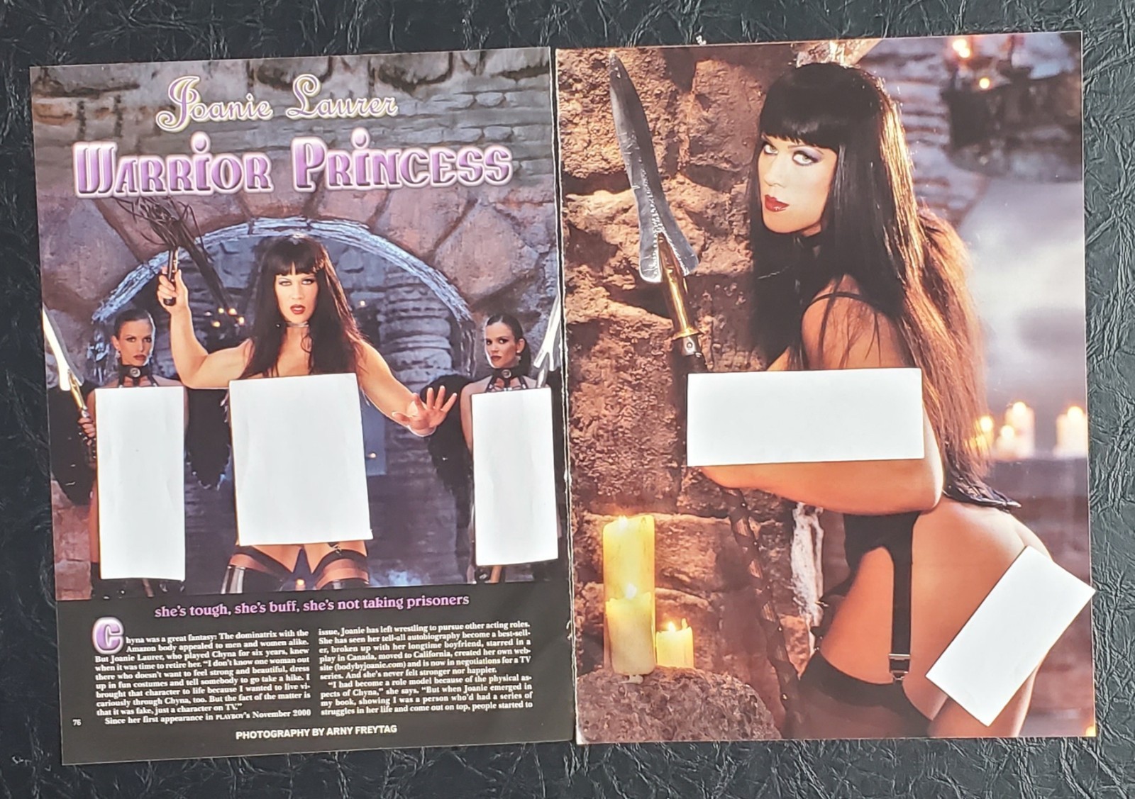 Playboy PICTORIAL ONLY – WWE CHYNA “Warrior Princess” Jan, 2002 10 pages