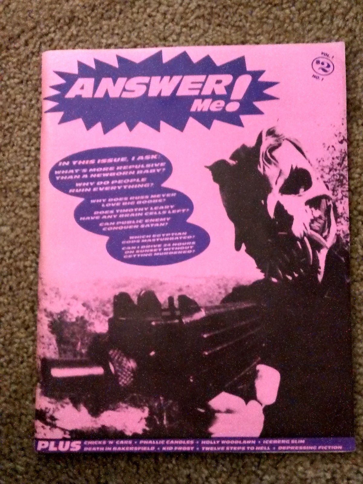 ANSWER ME! #1 punk fanzine – Jim Goad *Russ Meyer *Timothy Leary *Holly Woodlawn