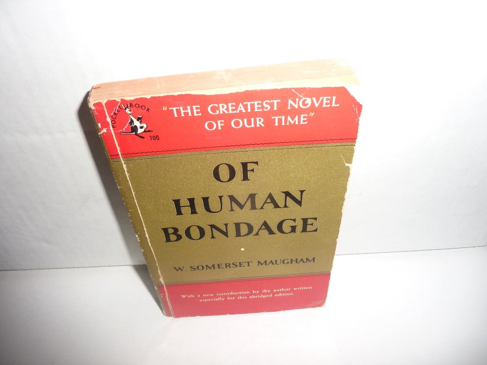 OF HUMAN BONDAGE W. Somerset Maugham Pocket Books PB 1950 1st Print Acceptable
