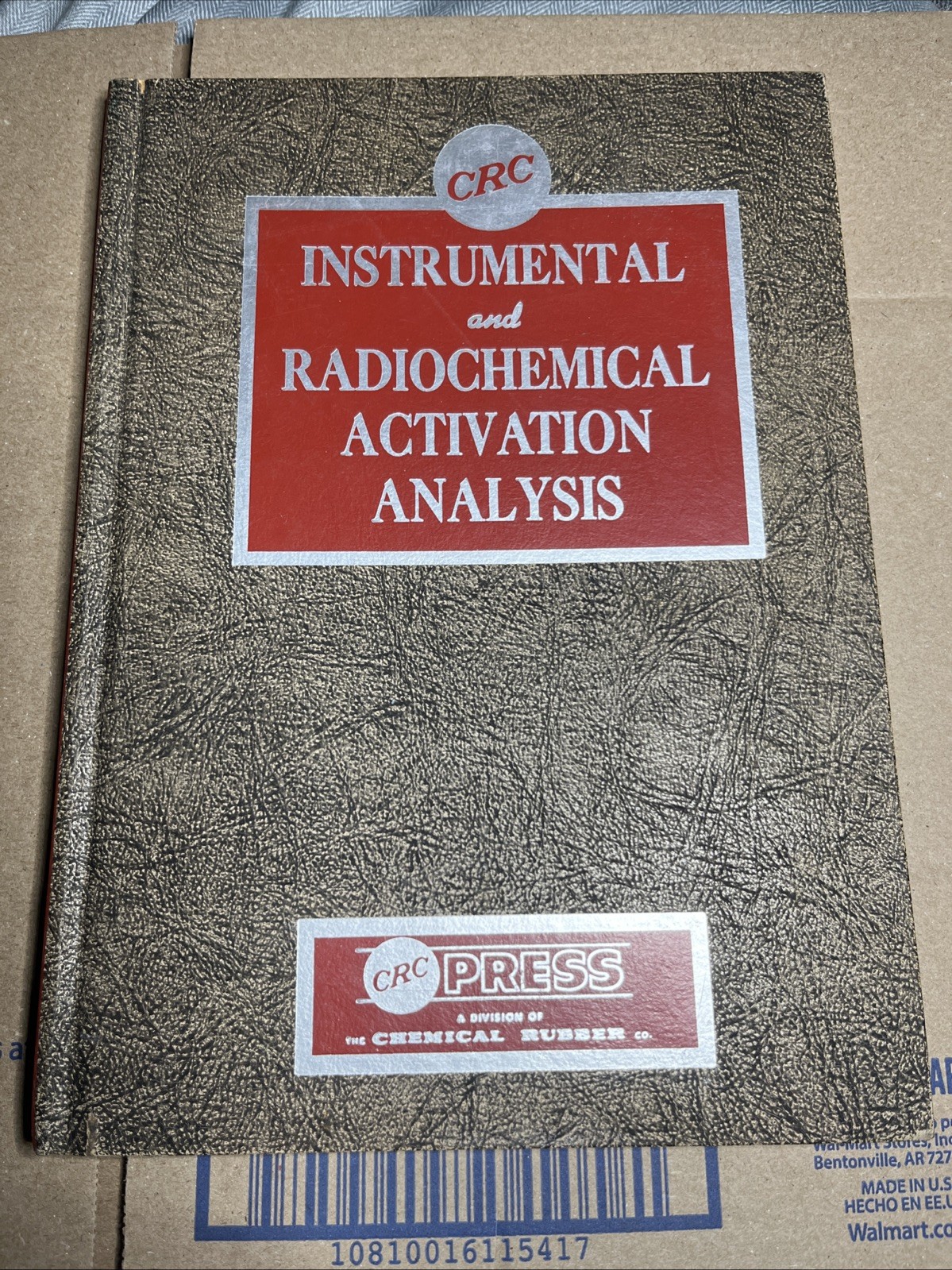 CRC Instrumental Radiochemical Activation Analysis Book Chemical Rubber Co 1971