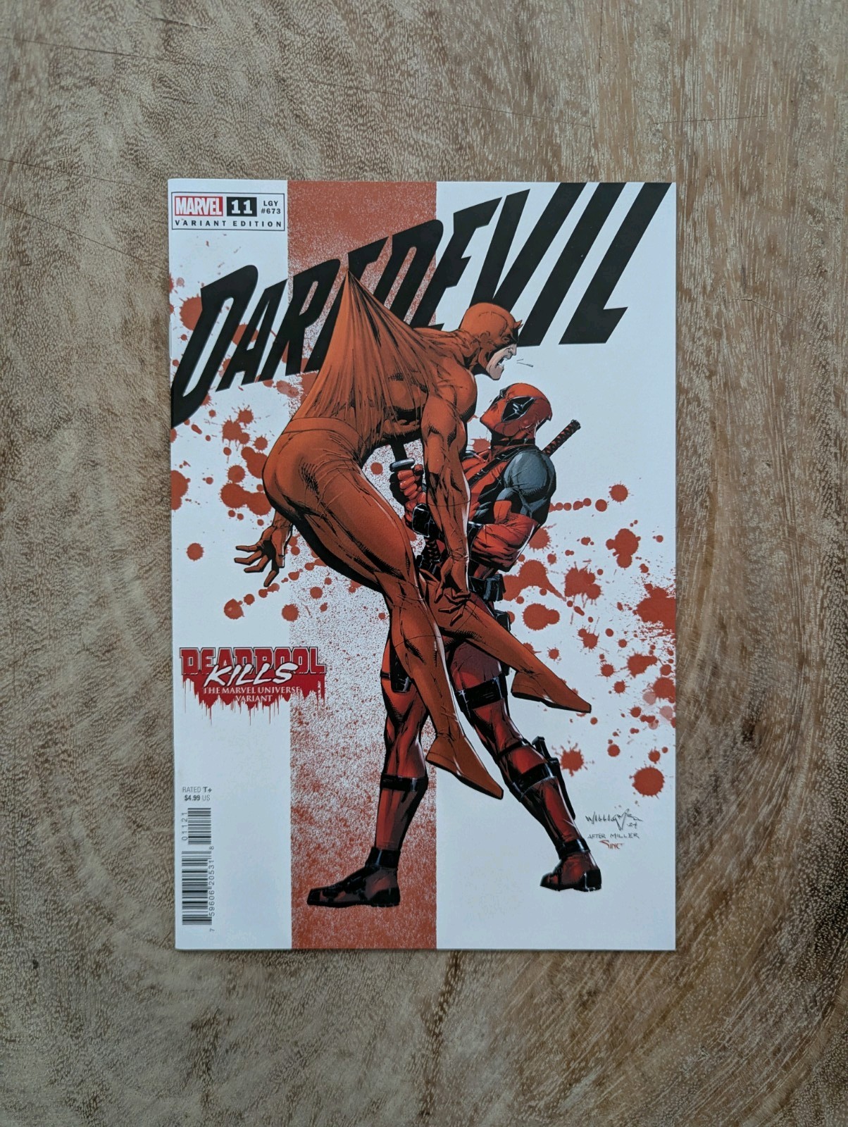 Daredevil #11 Deadpool Kills The Marvel Universe Variant 2024 Scott Williams