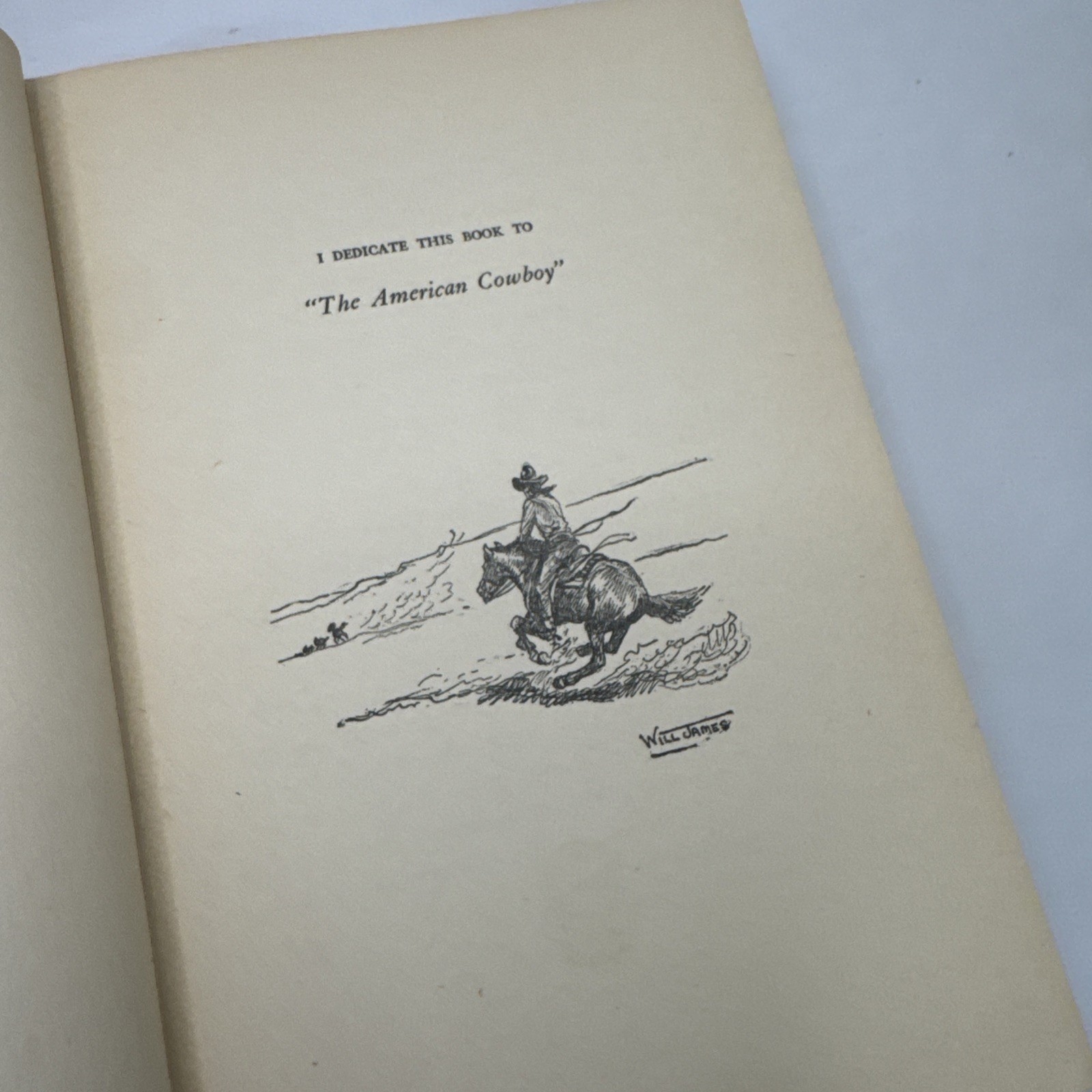 Vintage 1944 The American Cowboy Will James Scribner Hardcover Book