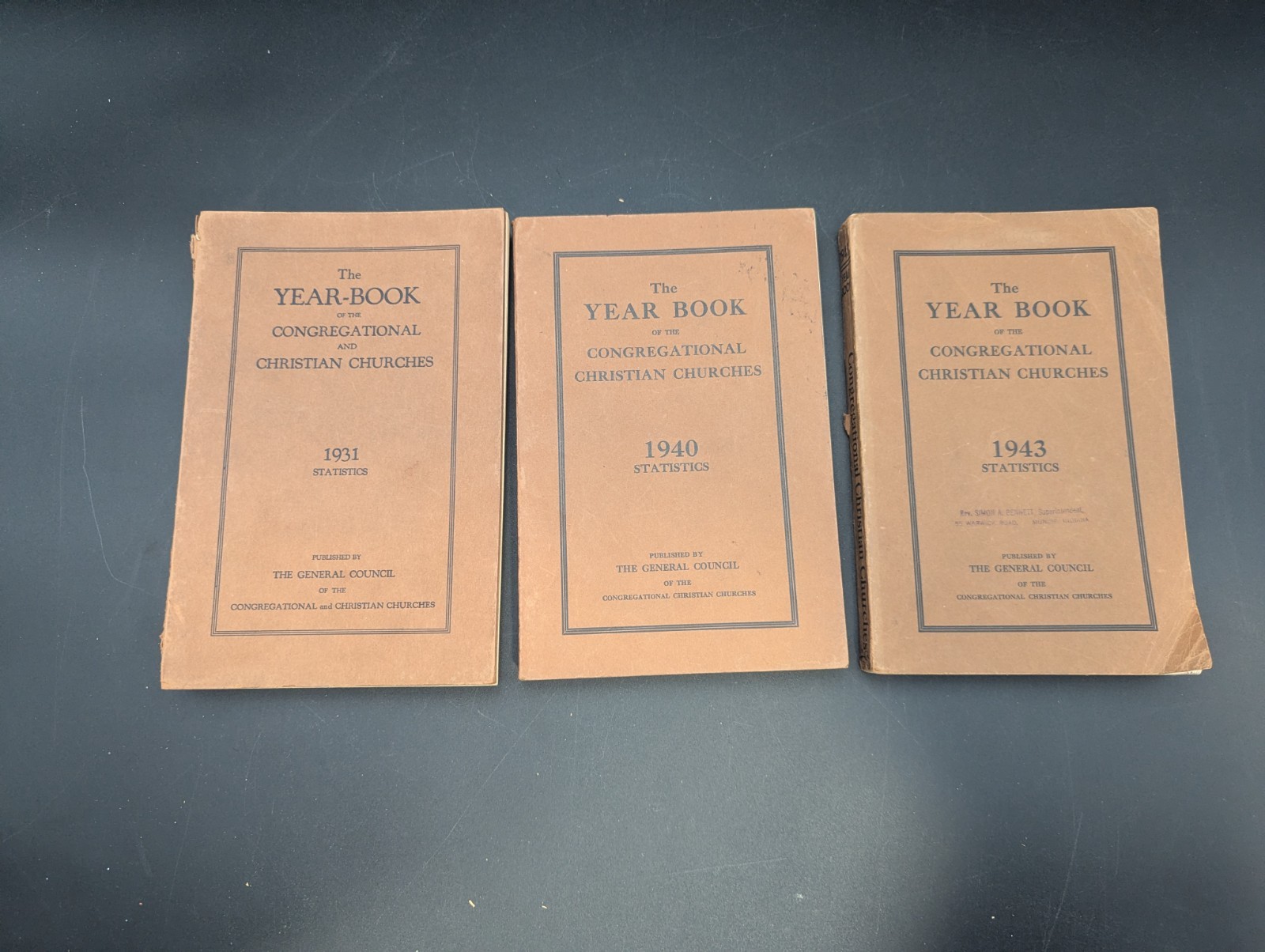 The Year Book Of The Congregational Christian Churches (1931, 1940, 1943)