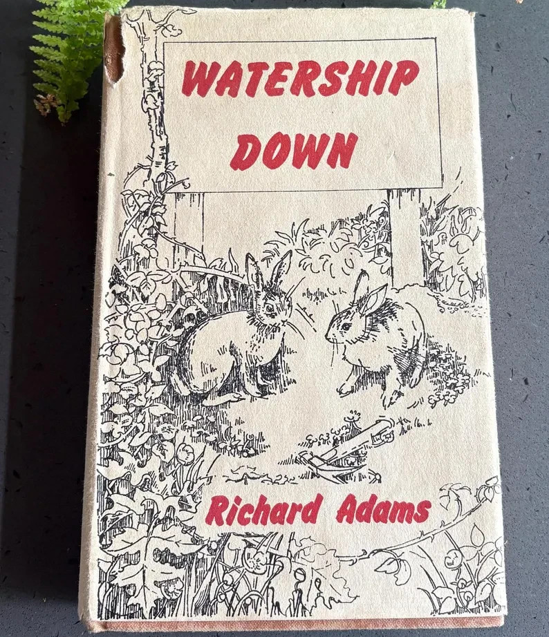Watership Down Hardback Book 1975 Vintage Edition by Richard Adams Classic