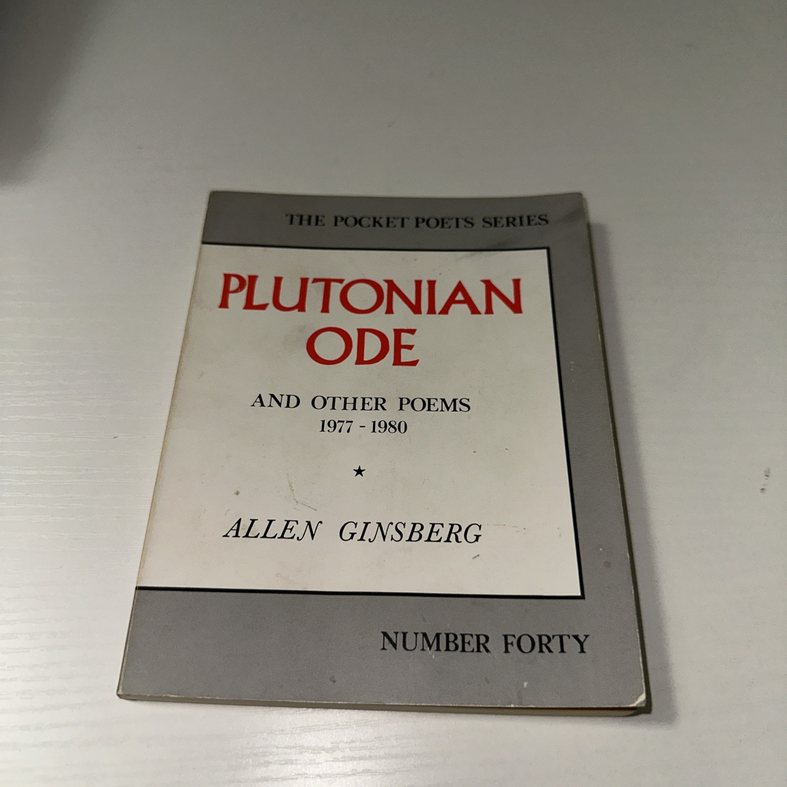 #Z1- City Lights Pocket Poets Ser.: Plutonian Ode : And Other Poems 1977-1980