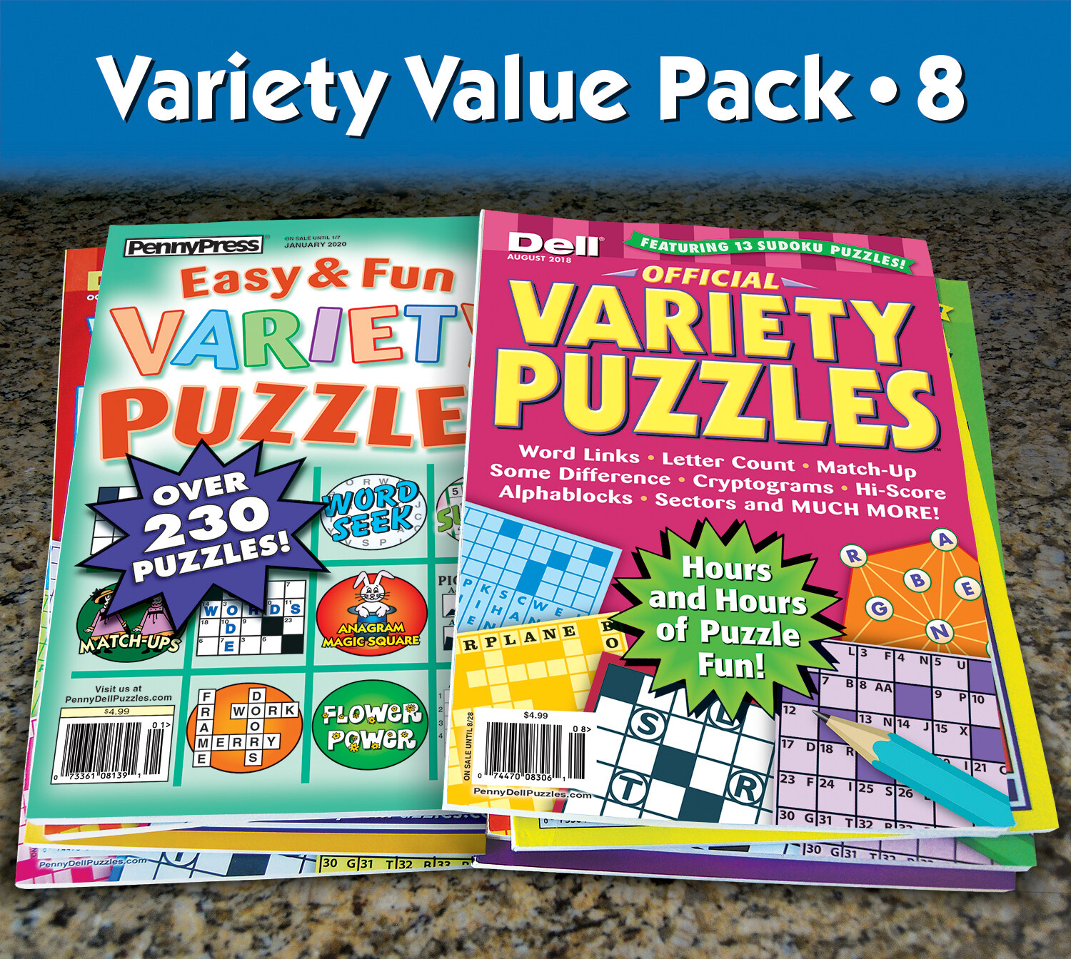 Penny Press/Dell Variety Puzzles Pack 8