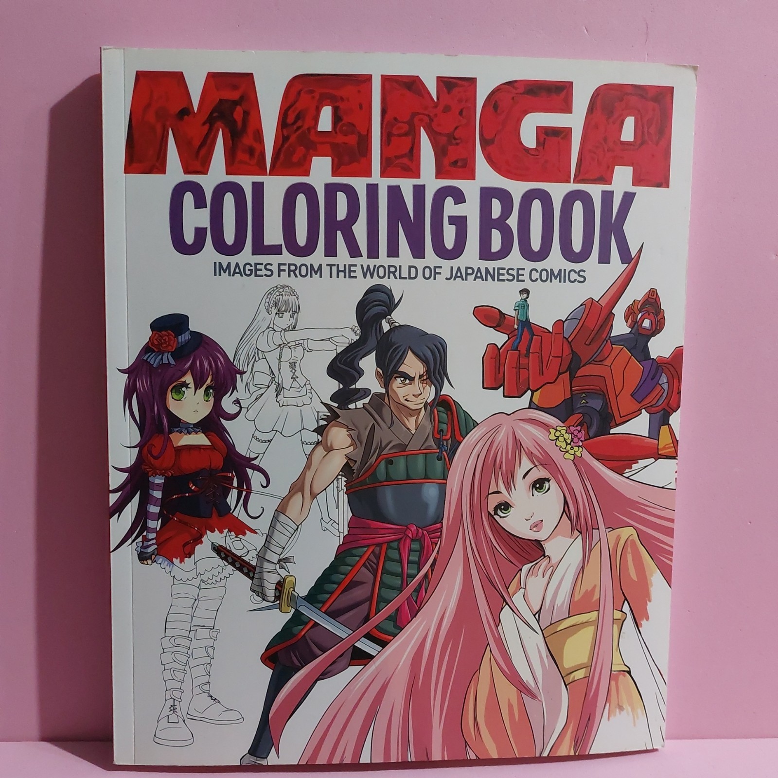 Manga Coloring Book by Various Artists 2016 Paperback