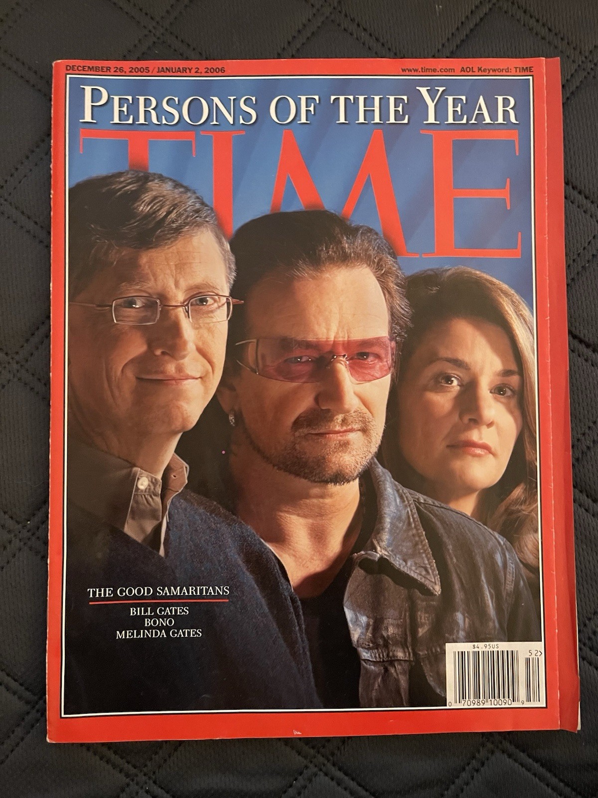 BILL & MELINDA GATES & BONO PERSONS OF THE YEAR December 26, 2005 TIME Magazine