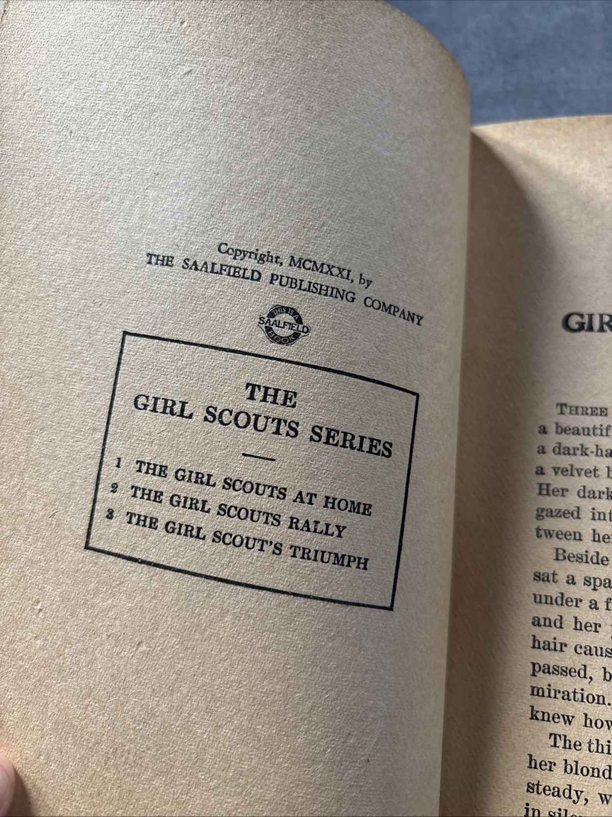 The Girl Scouts Rally Vol 2 by Katherine Keene Galt (1921, Hardcover) Vintage