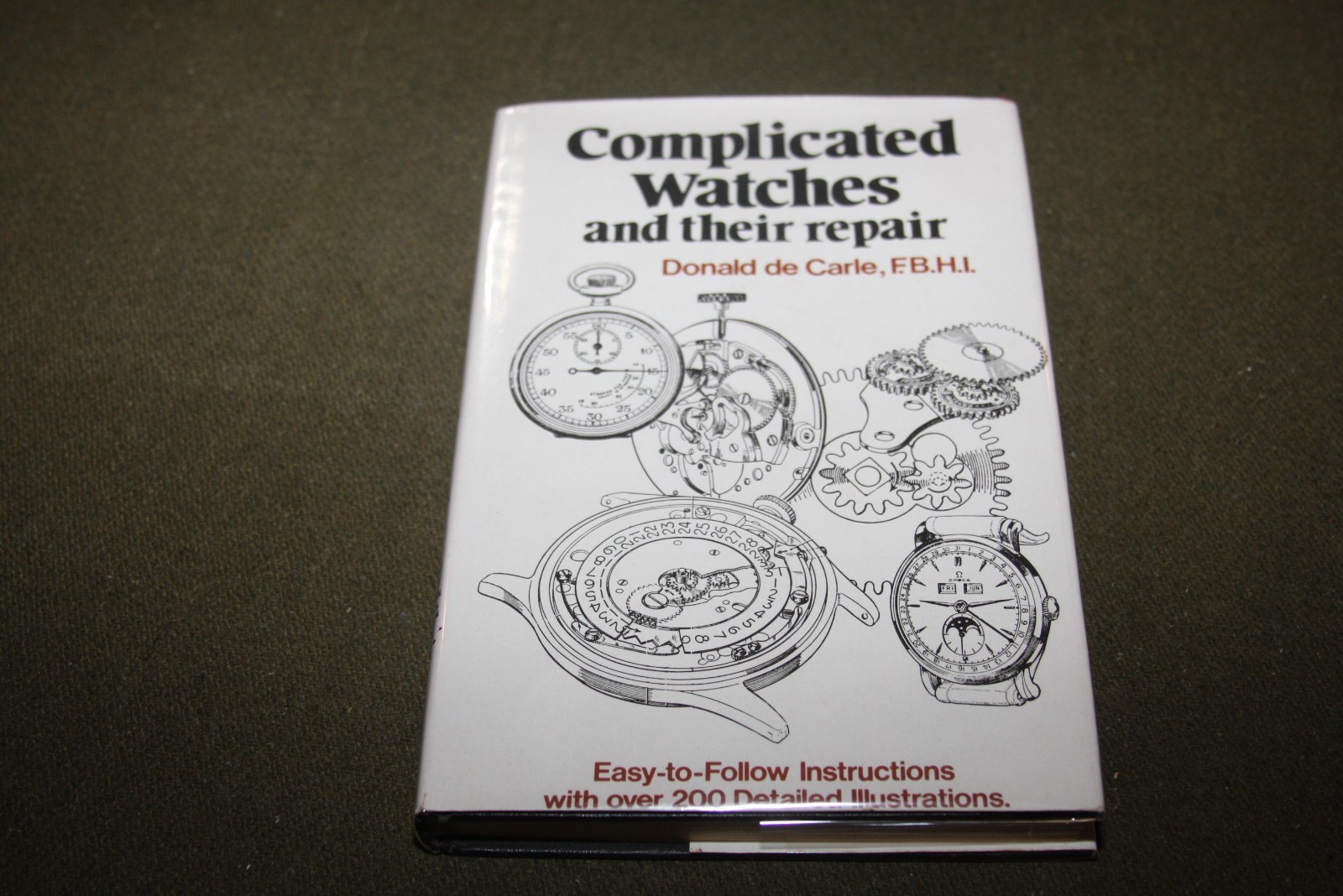 Complicated Watches and Their Repair by Donald de Carle 1979 HC Bonanza
