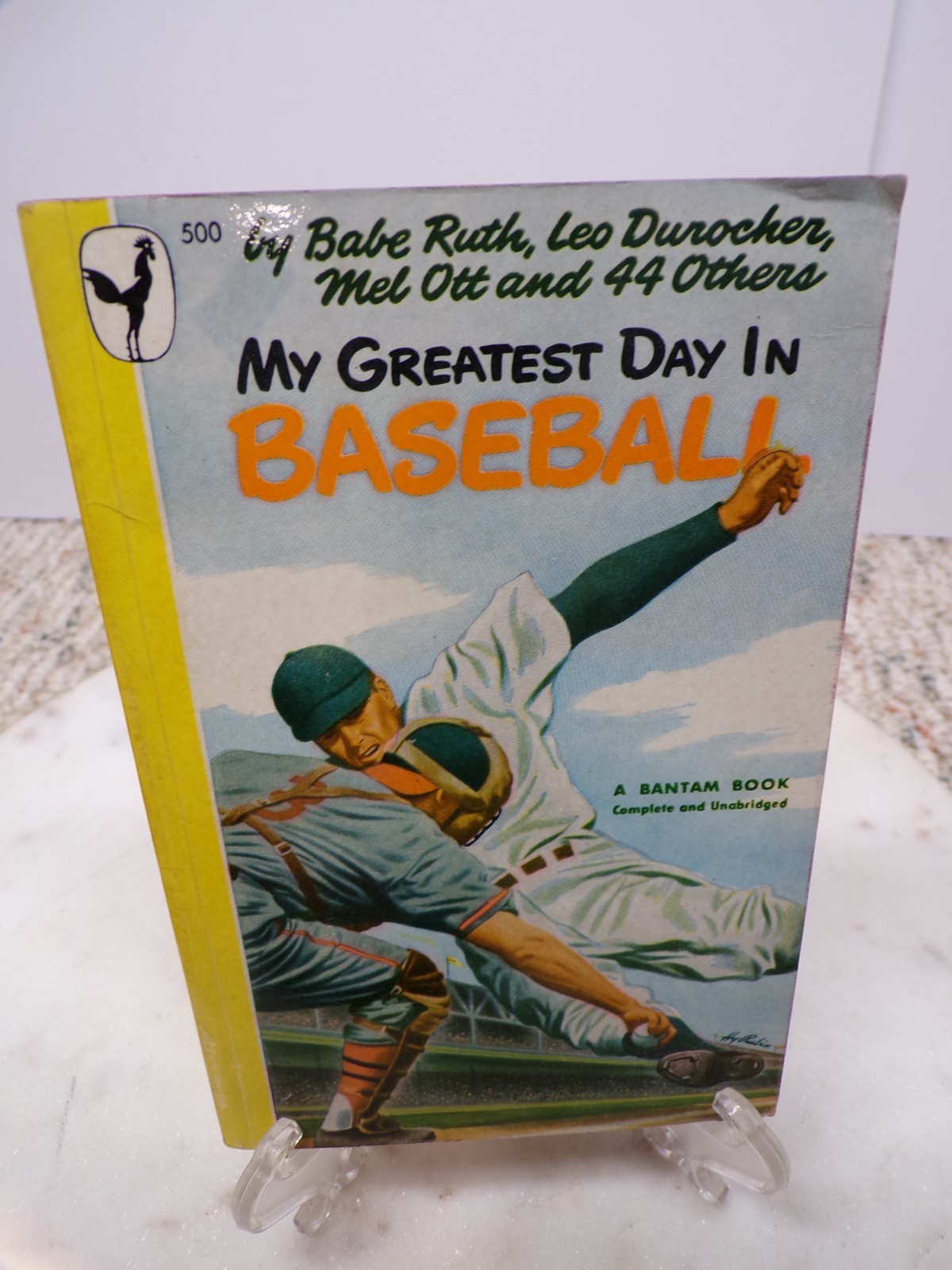 1948 My Greatest Day In Baseball Bantam 1St Ed Paperback Book Babe Ruth-Ott-B