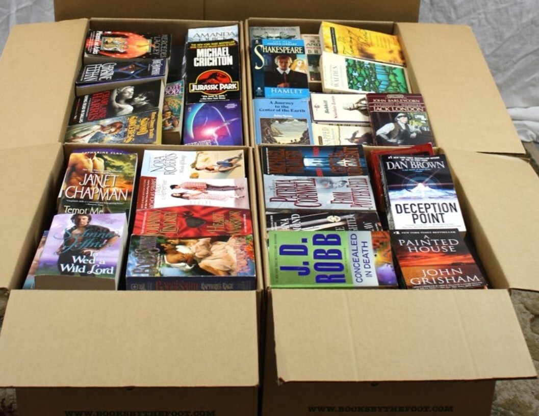 Unsorted Books 70 LBS~Pounds Lot New/ Used ,Hardcover/(DJ)/Paperback/Box 50~80