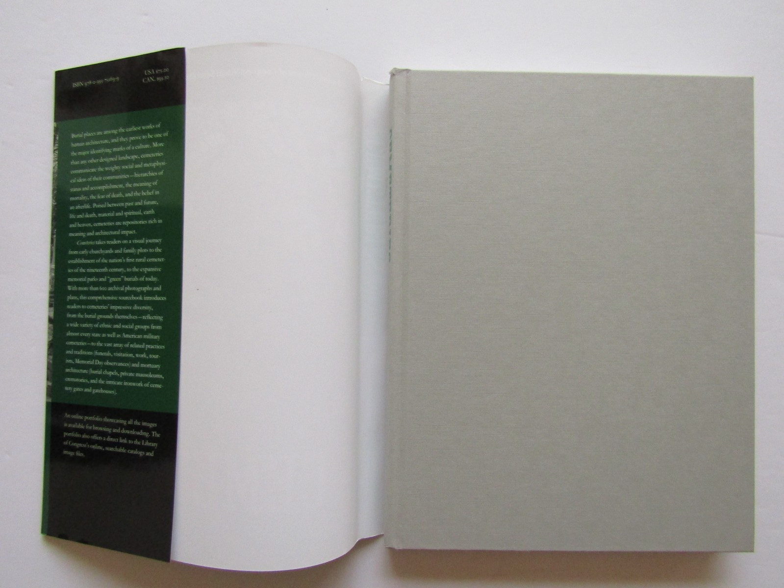 Goth!? CEMETERIES 2010 HC First Edition w/ $75.00 DJ Clean/Unmarked