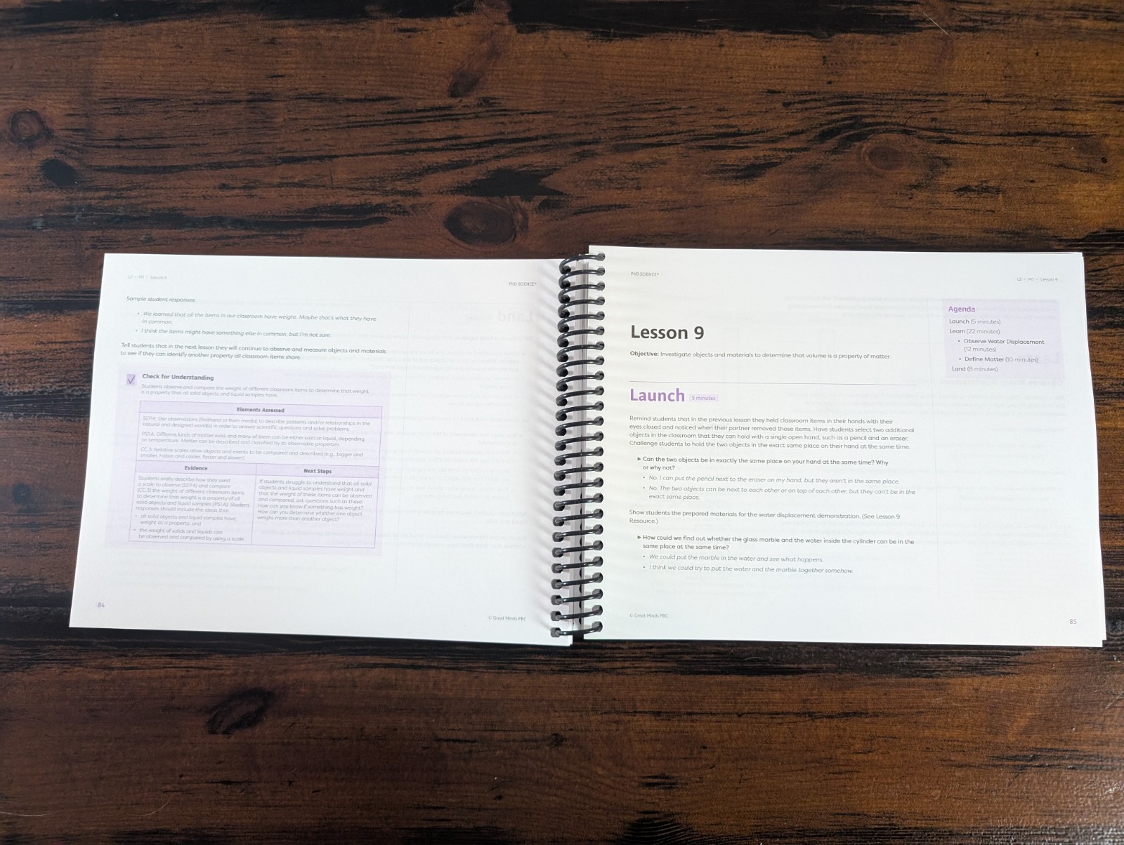 PhD Science: GREAT MINDS Level 2 Module 1 (Teacher Edition) “Matter”