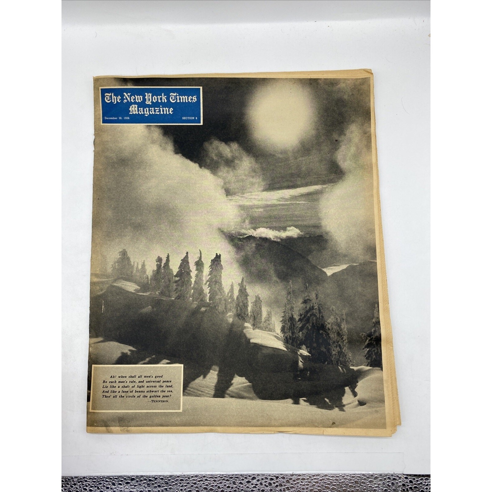 New York Times Magazine DEC 3, 1956 – Year Recap – Politics – Amazing Ads