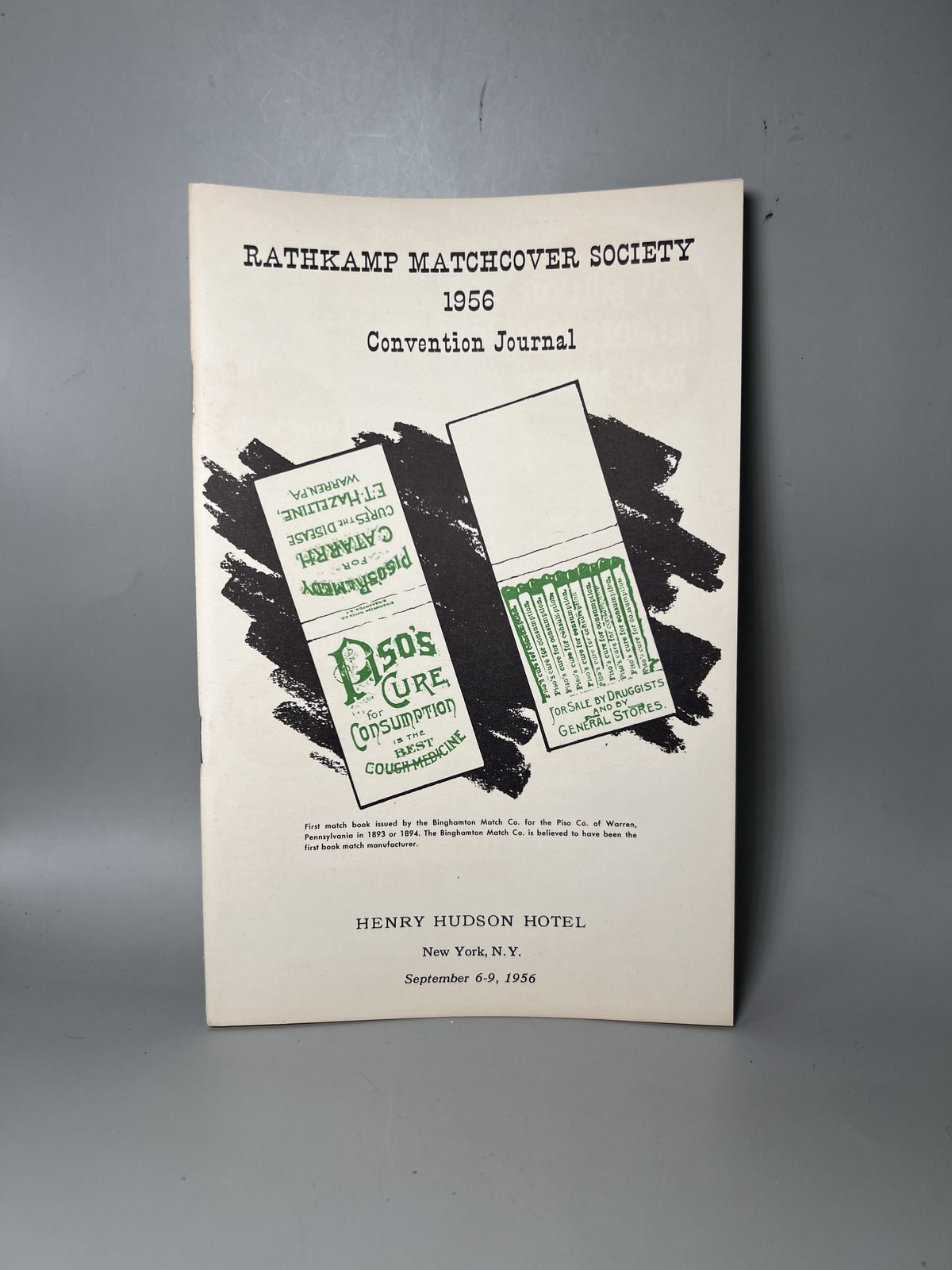 Vintage 1956 Rathkamp Matchcover Society Convention Journal New York Ephemera Bo