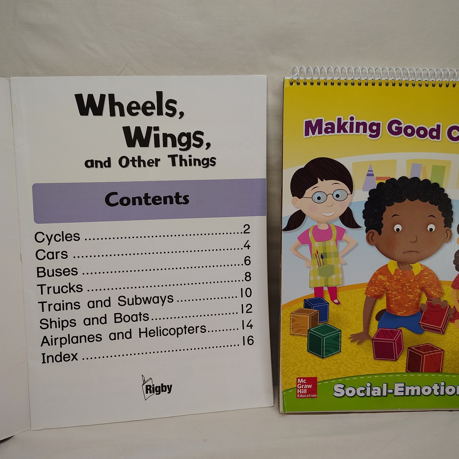 McGraw Hill Making Good Choices Social Emotional Flip Chart + Wheels Wings Book