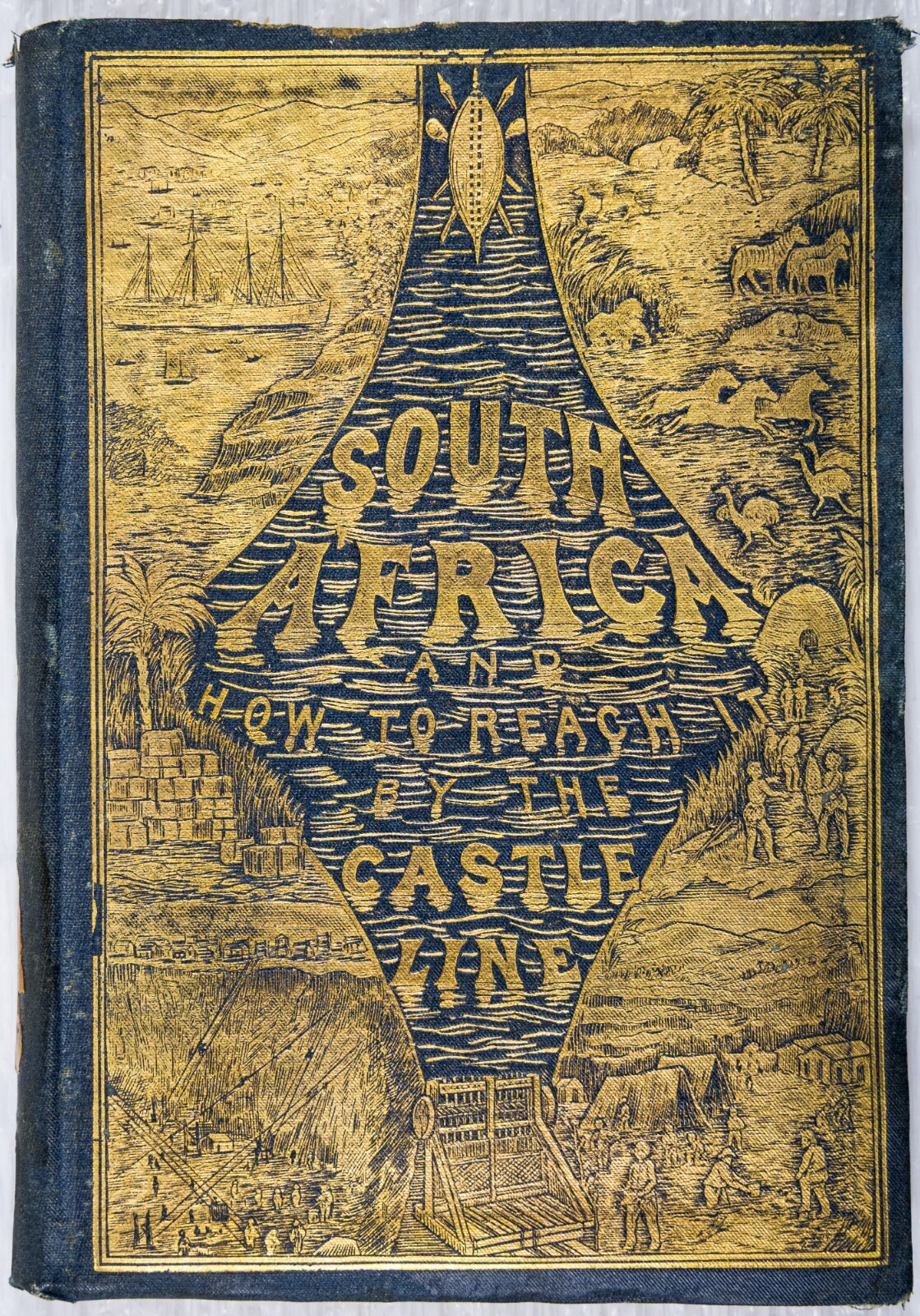 1869 SOUTH AFRICA HOW TO REACH BY CASTLE LINE EDWARD MATHERS LG MAP Read B675