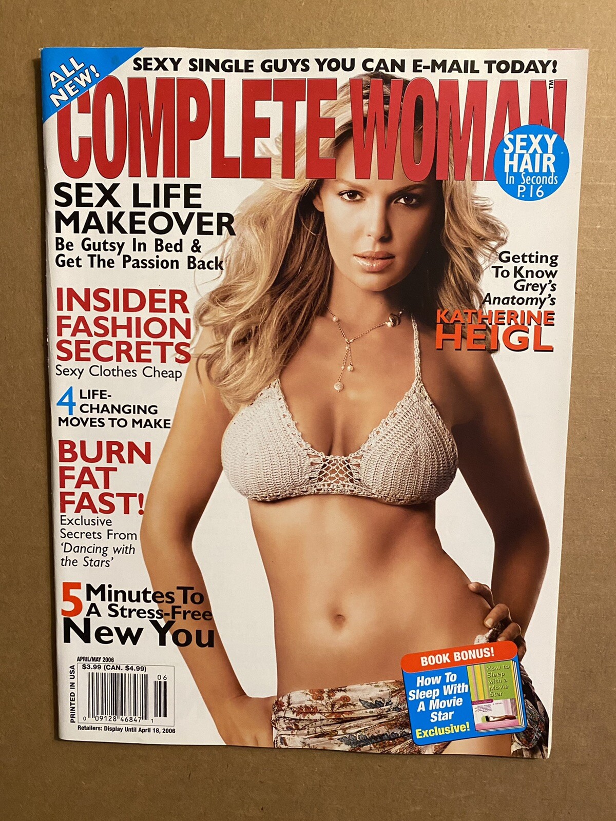 Complete Woman April/May 2006 Sexy KATHERINE HEIGL 🔥🔥 BRAND NEW Grey’s Anatomy
