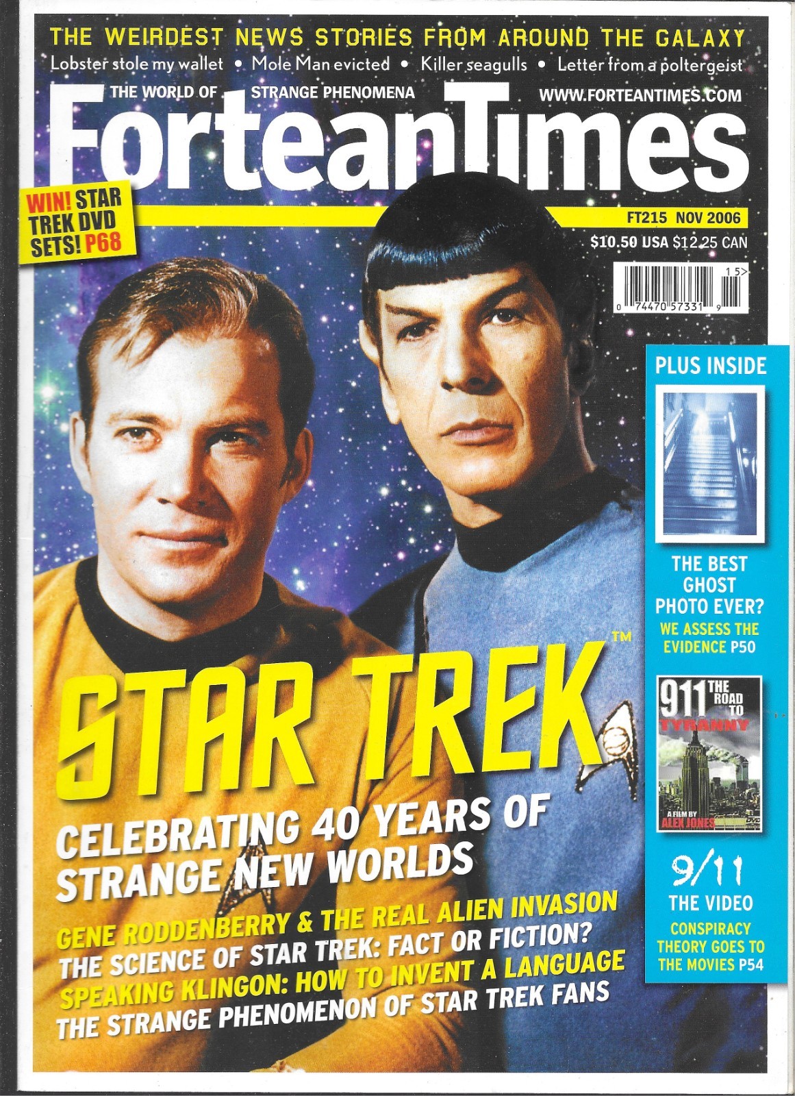 FORTEAN TIMES MAGAZINE #215 NOVEMBER 2006 (VG+) LOTS MORE IN MY EBAY STORE!