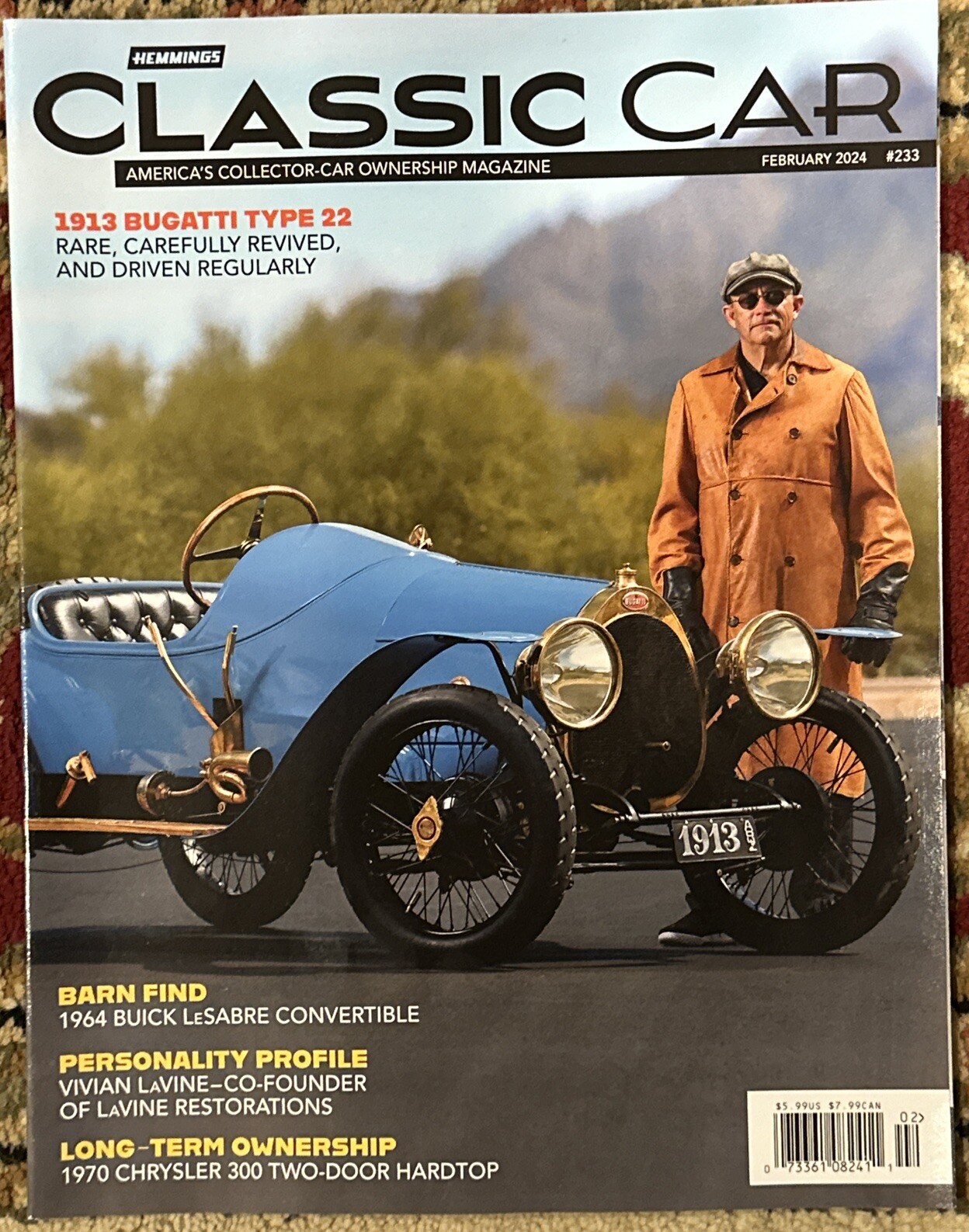 Hemming’s Classic Car February 2024 Issue 233 1913 Bugatti Type 22